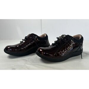 DREW TULIP Brown Croc Orthopedic Therapeutic Shoes Women 8.5 M 10202 Diabetic